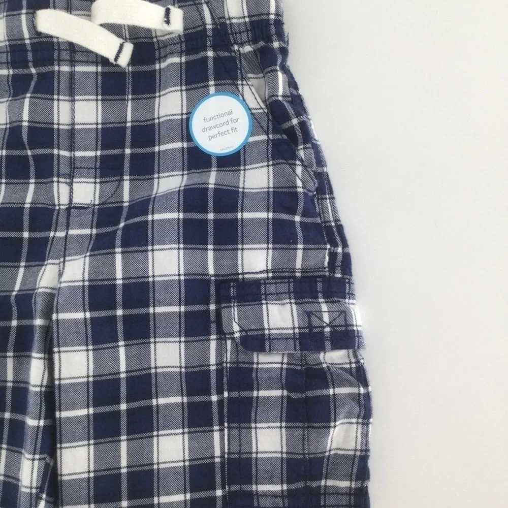 Carter’s‎ blue and white checkerboard cargo shorts